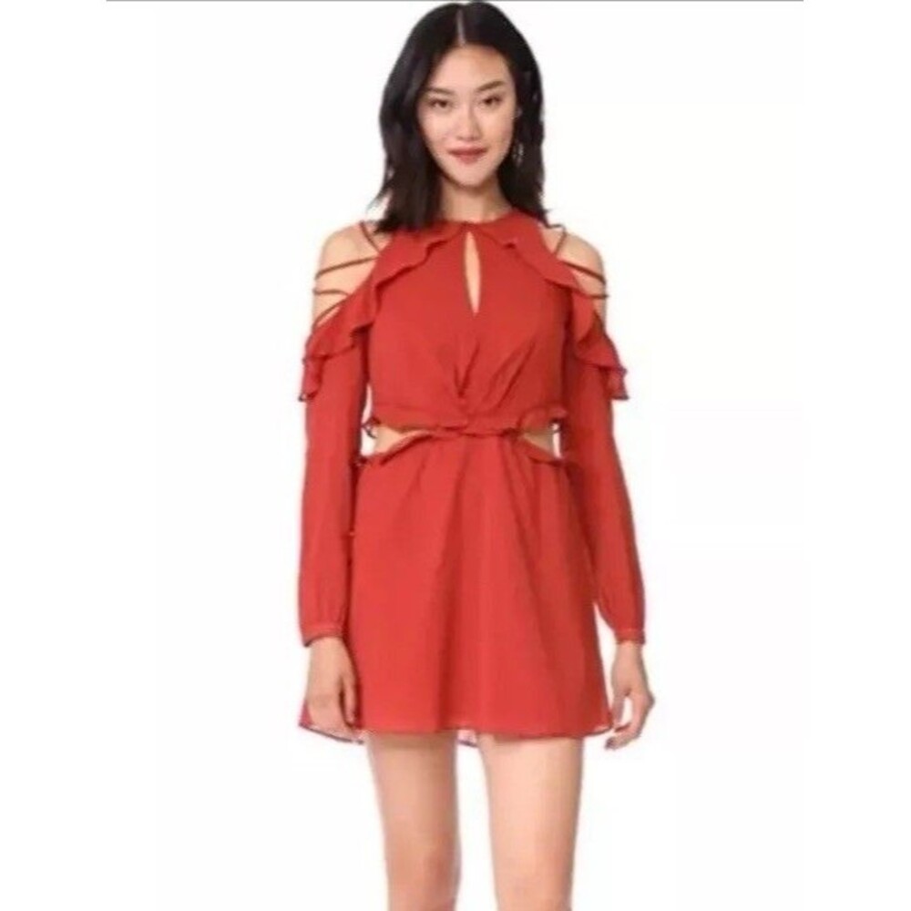NEW Red Carter Anthropologie Rhiannon Dress terracotta XS